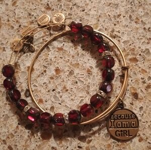 Alex and Ani gold bracelets